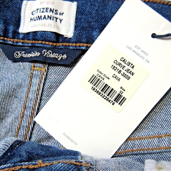 NWT Citizens of Humanity Calista Curve in Cava High Rise Balloon Crop Jeans 32 - Picture 3 of 6